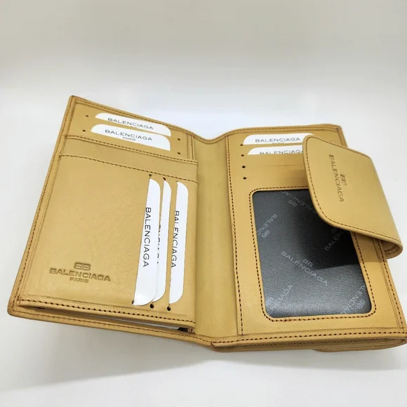 Balenciaga Vintage Tan Leather Wallet - Picture 4 of 7